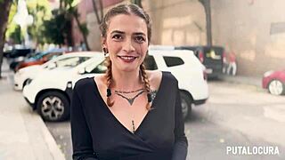 putalocura catches sexy tattooed spanish malafalda bent over for guarro creampie doggystyle outdoor public