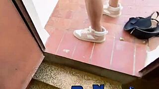 Pornovatas blonde Spanish mommy with huge tits enjoys Barcelona heights with Victor Bloom.