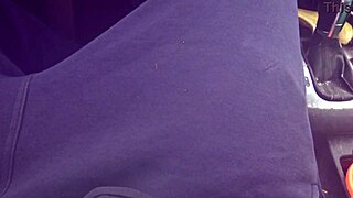 busty french arab milf stepmom gropes her stepsons big cock in car with natural tits bouncing