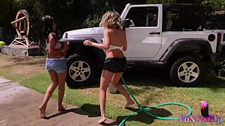 hey shy love, wanna watch you and jenna foxx lick big pussy lips and tits outdoors in truck bed?!