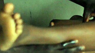 curvy ebony babe with big tits bends over for intense outdoor chair fuck