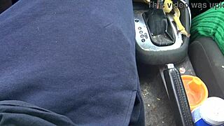 busty french arab milf stepmom gropes her stepsons big cock in car with natural tits bouncing