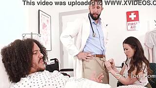 Alison Rey Pounded by Doctor Will Pounder While Cuckold Husband Watches in Hospital