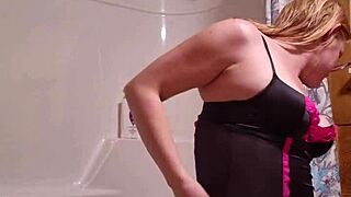 sneaky cam catches me stripping before shower time