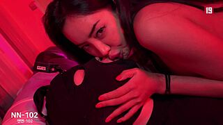 Unleash your fetish on moaning Korean milf's big tits!