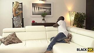 Black4k: This French black stylist can't resist seducing my blonde cravings into wild sex