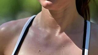 Slutty Runners Flash Perfect Tits Publicly in Wild Compilation