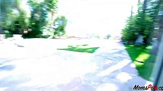 Desperate horny pregnant milf stepmom falls for stepson's trick sucking his throbbing cock eagerly