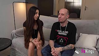 Vanesa merino petite teen eats old cock rough doggystyle in spanish porn casting interview.