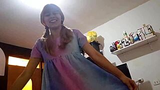 Sweet Innocent Peruvian Teen Tricked Into Deepthroating And Riding Fat Cock