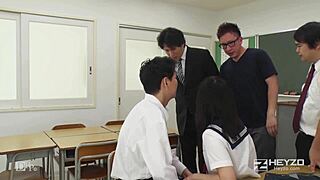 Japanese Gal's Oily Lotion Handjob Massage Slips Huge