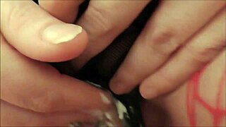 german wife takes homemade creampie close up