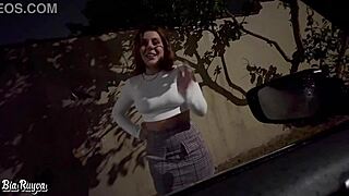 WHOA! HOT LATINA PROSTITUTE SUCKS MONSTER COCK OUTDOORS WITH THIS BELIEVER!