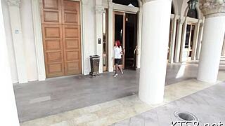 this tranny slut gets her tight asshole stretched wide by a massive cock in rough pov pounding