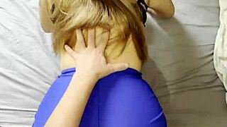 POV fat 18yo big ass teen bent over fucked doggystyle shorts still on