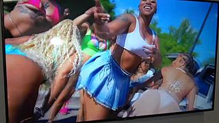 curvy pierced lesbians play kinky game turning into big ass and tits fun