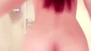 Ready to worship this asian teen's wet shower ass?