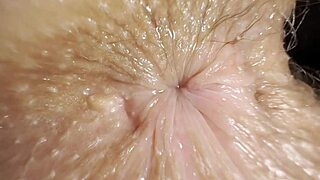 18-Year-Old Teen's Oiled Pussy Takes Cum From Stepdad In Close-Up Creampie