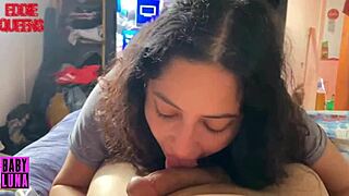 puta argentina babyluna939 sucks my dick tits job drains all my cum