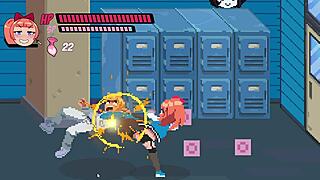 Lewd city girls spank asses in garter belts while giving sloppy blowjobs with stockings