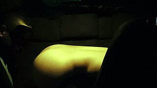 Brazilian big ass latina exhibitionist farts flashing juicy pussy in lingerie while fucking bbc in parked car