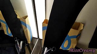 i whip out my cock for young girl in dressing room she jerks me off till i cum dickflash misscreamy