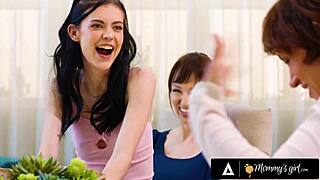 mommy's girl milf lexi luna fucks stepbae bella nova with strap-on??