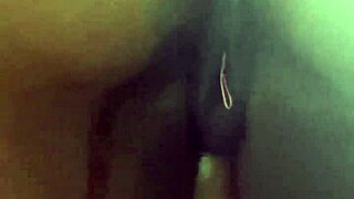 Ava Knightly's plump ebony curves shake huge ass big tits in full lingerie toy solo video