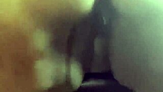 Ava Knightly's plump ebony curves shake huge ass big tits in full lingerie toy solo video