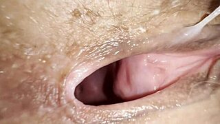 18-Year-Old Teen's Oiled Pussy Takes Cum From Stepdad In Close-Up Creampie