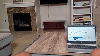 your full service maid slurps my cock deep then rides it with her huge tits bouncing