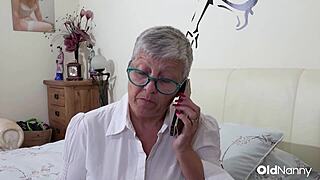 Busty mature Trisha rides two huge cocks in rough missionary frenzy