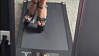 Modeling my new pleaser heels feels so teasing in this trailer