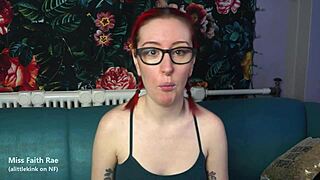 cuckold fantasy where petite goth redhead humiliates you with jerk off commands