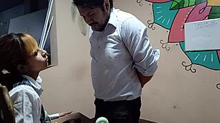 peruvian teen schoolgirl bent over for hardcore doggystyle pounding after carpentry class