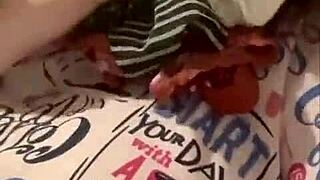 Girlfriend Cums in Panties While Cuckold Watches Dirty Sock Fetish