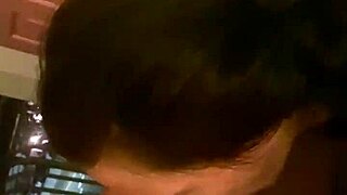 wet pussy sucking big cock then fucking creampie in hotel room