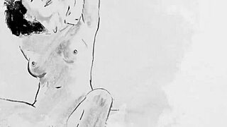 curly latina bruna rocha strips her hot body posing