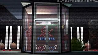 whoa sims4 strip club babe dances wild ripping clothes off 🔥💃