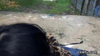 Feel the Thrill as Czech Teen Gets Teased and Ripped Clothes in Mall POV Ride