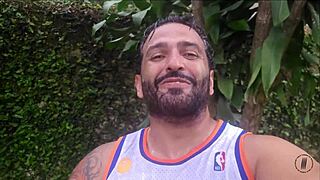 maria morango bends over for you, ass gaping wide in brazilian heat