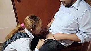 peruvian teen schoolgirl bent over for hardcore doggystyle pounding after carpentry class