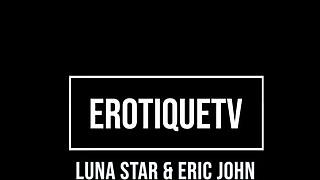 Luna Star sucks Eric John's big cock then rides him hard in promo fuck