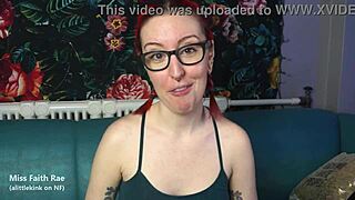 cuckold fantasy where petite goth redhead humiliates you with jerk off commands