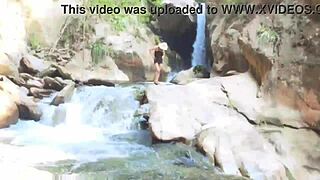 WOW lilyan the sexy latina NAKED and HOT in river!