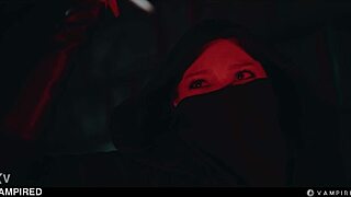 Lesbian Vampires Bondage Orgasms in Hardcore BDSM Face Sitting