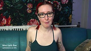 cuckold fantasy where petite goth redhead humiliates you with jerk off commands