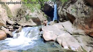 WOW lilyan the sexy latina NAKED and HOT in river!