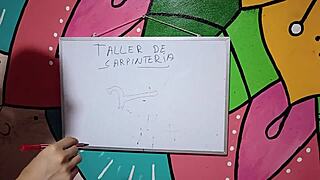 peruvian teen schoolgirl bent over for hardcore doggystyle pounding after carpentry class