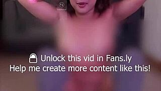 athletic filipina does sit-ups with lush vibrator stuffed in both tight holes moaning to orgasm